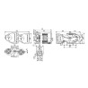 Circulateur Magna1 double 40 - 120F 250 1 x 230V PN6 / 10 Réf 99221310