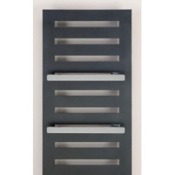 Barre porte-serviettes asymétrique chromée pour Acova KARENA SPA de largeur 90 cm Réf. 468078