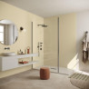 Système de panneaux muraux étanches Polyrey Nuance support composite profil rainure + languette - Coquille D'Oeuf C017 finition FIA - 260x120cm x 11,7mm