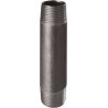 Mamelon 530 tube soudé filetage conique longueur 100mm noir D12x17 réf.530N10012