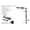 Kit sortie fumées horizontal long inox Réf. 19070