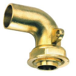 Raccord 2 pièces coudé à 90° à joint plat compteur à oreille BD2315 écrou 6/20 à braser sur cuivre : 28 DN : cal. 20 NF Réf. 0231524