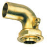 Raccord 2 pièces coudé à 90° à joint plat compteur à oreille BD2315 écrou 6/20 à braser sur cuivre : 28 DN : cal. 20 NF Réf. 0231524