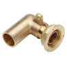 Raccord 2 pièces coudé à 90° à joint plat compteur à oreille BD2315 écrou 6/20 à braser sur cuivre : 28 DN : cal. 20 NF Réf. 0231524