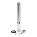 Pompe immergée pour forage 4" kit s4 4/9 tri - alimentation électrique : 400 v - 0,75 kw - 2,6 a- débit max : 4,2 m³/h Ref. 704097