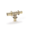 Té à passage et sortie réduit diamètre 32-25x25 en laiton Réf 11690601001