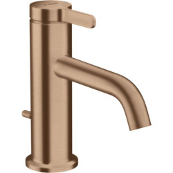 Mitigeur de lavabo AXOR ONE 70 avec tirette et vidage rouge doré brossé Réf. 48000310