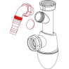 Siphon de lavabo Easyphon avec prise machine à laver diamètre 32 mm Réf. BM19 / 0201302