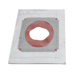 Plaque de toiture 0°-45°+ joint Isoten diamètre extérieur 203mm Réf. 486620