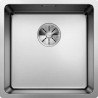 Cuve à encastrer à fleur en acier inox lisse BLANCO ANDANO 450 IF 1 Cuve sans égouttoir vidage 90mm InFino manuel et siphon couleur satiné garantie à vie Réf. 522961