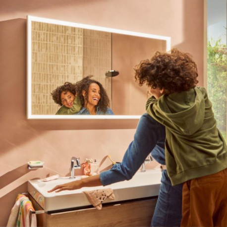 Mitigeur lavabo 110 Tecturis S Fine CoolStart avec tirette et vidage Chromé Réf. 73323000