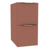 Module sous vasque Alterna Plénitude longueur 30cm 2 tiroirs pour meuble 2 tiroirs profondeur 46cm Terracotta