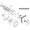 Set de finition pour mitigeur thermostatique ShowerSelect encastré avec 1 sortie réf. 36705000