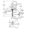 Mitigeur monocommande Lavabo Taille L Eurosmart Cosmopolitan Chromé 32830001