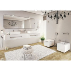 Porte serviette accessoirisable lation cromall 46,6 x 10,2 x 2,5 cm réf. A1471300000