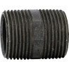 Mamelon 530 tube soudé filetage conique longueur 60mm noir D26x34 réf.530N6026
