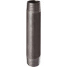 Mamelon 530 tube soudé filetage conique longueur 60mm noir D26x34 réf.530N6026