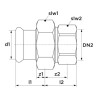 Raccord union femelle à visser femelle à sertir D15-15x21 mm XPress EZ réf 6208906