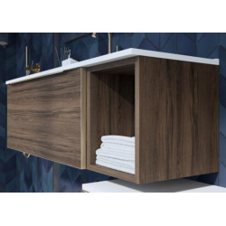 Niche sous vasque Alterna Plénitude longueur 30cm pour meuble 1 tiroir profondeur 44cm Chêne clair