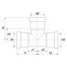 Té réduit Z7130R VSH Press à sertir D18-12-18 réf 6202570