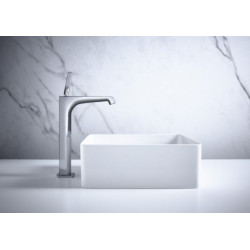 Mitigeur lavabo Axor Citterio E 280 surélevé pour vasque libre sans tirette ni vidage Chromé réf. 36104000