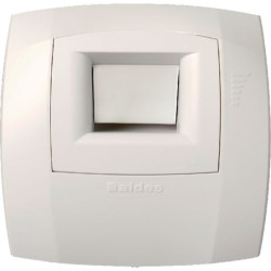Bouche hygroréglable wc W13 Bahia Curve S - 5-30 m3/h - diamètre 125 mm - cordelette - blanc Réf. 11015472