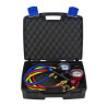 Kit Manifold 4 voies pour R32/R410A avec jeu de 3 flexibles et mallette robuste Réf. MG-450-R32-2