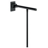 Barre d'appui rabattable Be-Line ac béquille Ø42 L.650 alu noir mat Réf. 511962BK