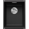 Cuve à intégrer sous plan en SILGRANITPuraDur BLANCOSUBLINE 320 U 1 Cuve sans égouttoir vidage 90 mm InFino manuel et siphon couleur anthracite garantie 10 ans Réf. 523406