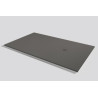 RECEVEUR BASE SLATE 80 LAVA (100x80). Bonde standard. Grille inox. Possible rebord. Découpe sur-mesure. Réf: 53012842