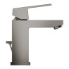Mitigeur monocommande lavabo taille S Eurocube Hard Graphite brossé Réf. 23127AL0