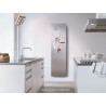 Radiateur électrique Acova Altima face lisse, sans régulation, puissance 1500W, hauteur 1942 mm, largeur 613 mm, Aluminium 9501 Réf. TMH-150-060/NF-9501