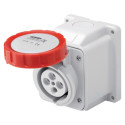 Socle de prise en saillie a 10° - ip67 - 3p+n+t 16a 380-415v 50/60hz - rouge - 6h - cablage a vis Réf / GW62431