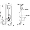 Bâti-support autoportant P1000 XL E DVA, double volume ajustable indépendamment Réf.18460