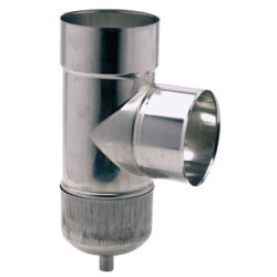 Té inox à purge D 110 / 116 réf. 886110