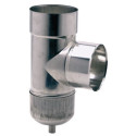 Té inox à purge D 110 / 116 réf. 886110
