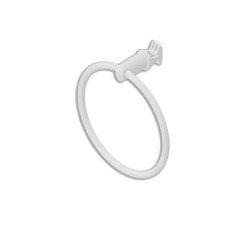 Anneau Porte Serviettes Tubes Plats (Blanc) Réf. ANOPBL