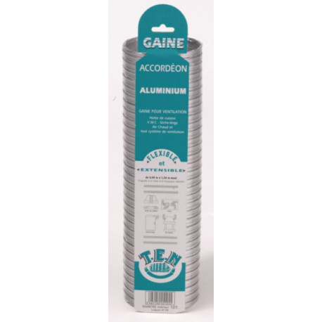 Gaine extensible Aluminium diamètre : 153 / 159 Lg : 0.85 à 3 m réf. 085153