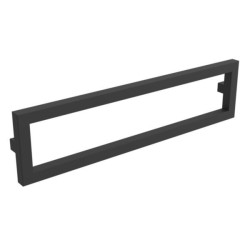 Support porte accessoires métallique LLOYD 80 cm finition noir réf : 97677