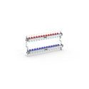 Collecteur inox 13 circuits avec débitmètre à lecture directe - pour plancher chauffant/rafraîchissant réf : 13802301200