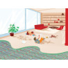 Plancher rayonnant électrique KS largeur 85 cm sans thermostat 2600W Réf. 480190