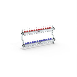 Collecteur inox 12 circuits avec débitmètre à lecture directe -  pour plancher chauffant/rafraîchissant réf : 13802201200
