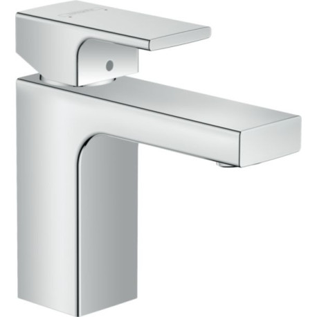 Mitigeur lavabo 100 Vernis Shape CoolStart avec tirette et vidage synthétique chromé Réf : 71594000