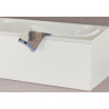 Façade de baignoire largeur 140 16 mm hydrofuge mélaminé blanc 4 chants minces hauteur 535+vérins réglables - COMPLI'S réf. B10G22140H