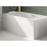Façade de baignoire largeur 140 16 mm hydrofuge mélaminé blanc 4 chants minces hauteur 535+vérins réglables - COMPLI'S réf. B10G22140H