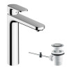 Mitigeur lavabo 190 Vernis Blendavec tirette et vidage synthétique Chromé Réf. 71552000