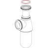 Siphon évier 40x49 1052 réf. 0501002