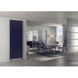 Radiateur eau chaude décoratif PIANO vertical Noir satiné 1820x344x46 934 W Réf. PI218200630A482A01