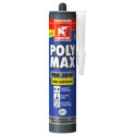 Mastic d'étanchéité premium multifonctionnel POLYMAX PRO JOINT transparent pour applications intérieures, extérieures et sanitaires, cartouche de 280 ml Réf.7004982