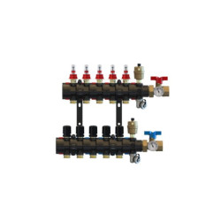 Collecteur plancher chauffant basse température Altech en synthèse complet 5 Circuits